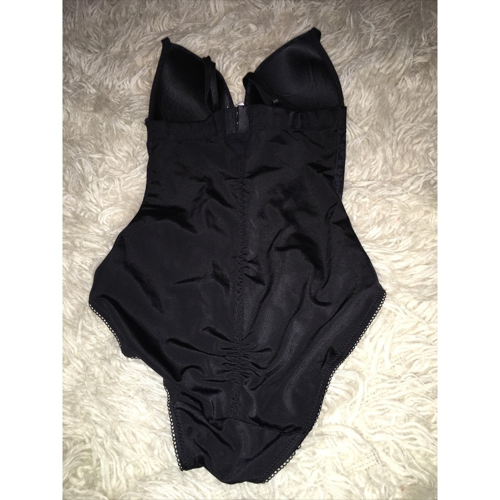Heavenly shapewear‎  gothic black one piece shaper Small - Picture 3 of 6